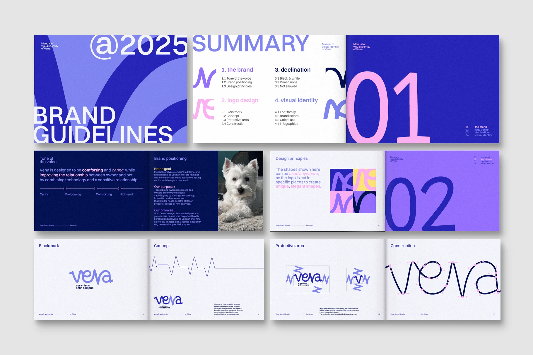 Identité visuelle et charte graphique créées par Rayane Hemici : positionnement, logo et construction